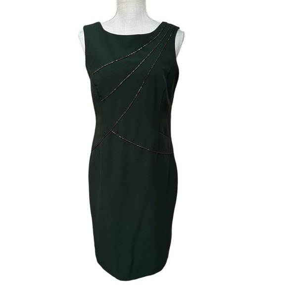Ellen Tracy Dresses & Skirts - Ellen Tracy Sleeveless Sheath Midi Dress in‎ Dark Green Size: 8